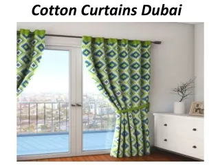 cotton curtains dubai