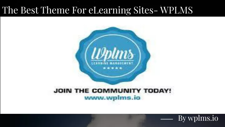 the best theme for elearning sites wplms