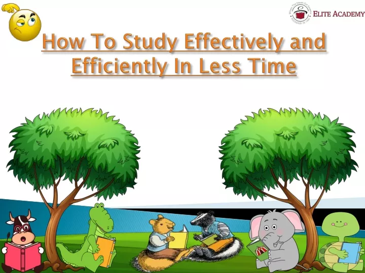 how to study effectively and efficiently in less time