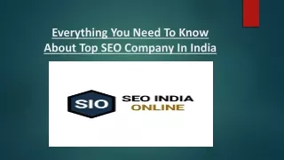 Everything You Need To Know About Top SEO Company In India