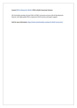 convert psd to responsive html5 psd to html5
