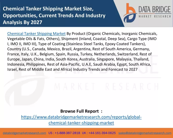 chemical tanker shipping market size