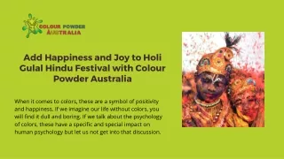 Colour Powder for Festival
