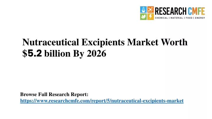 nutraceutical excipients market worth 5 2 billion