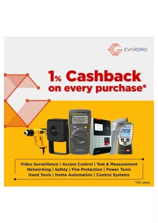 Cash Back Offers at Evargro