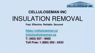 Types of Insulation Removal by Celluloseman