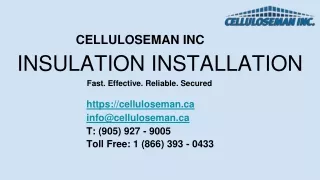 Types of Insulation Installation | Celluloseman