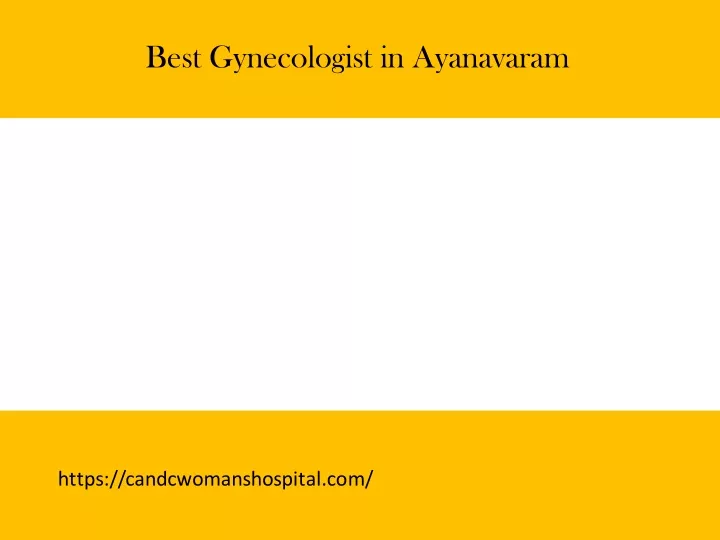 best gynecologist in ayanavaram