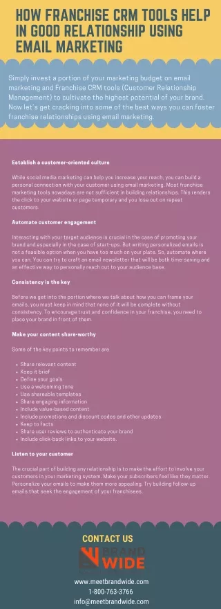 how franchise crm tools help in good relationship