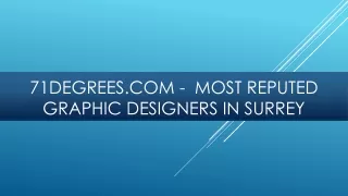 71degrees.com -  Most Reputed Graphic Designers in Surrey