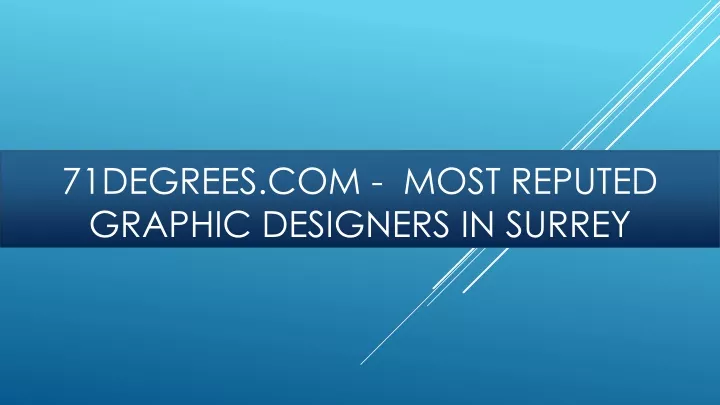 71degrees com most reputed graphic designers in surrey