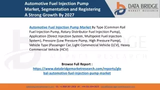 Automotive Fuel Injection Pump Market