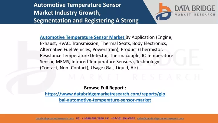 automotive temperature sensor market industry