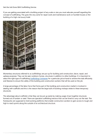 7 Things About Scaffolding Colchester Your Boss Wants to Know