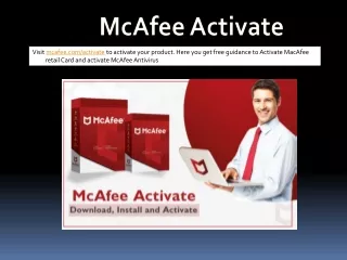 McAfee.com/activate - Download McAfee with activation code