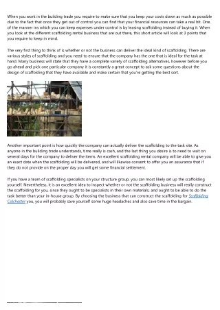 10 Things Steve Jobs Can Teach Us About Scaffolding Colchester