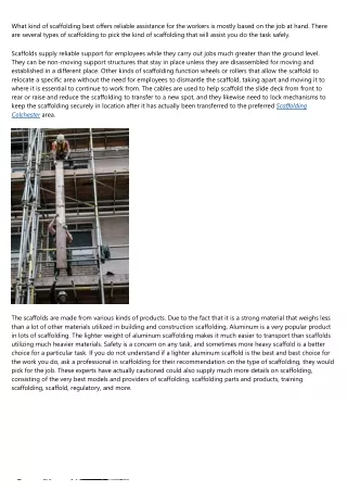 15 People You Oughta Know in the Scaffolding Colchester Industry