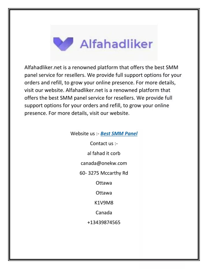 alfahadliker net is a renowned platform that