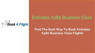 emirates a380 business class