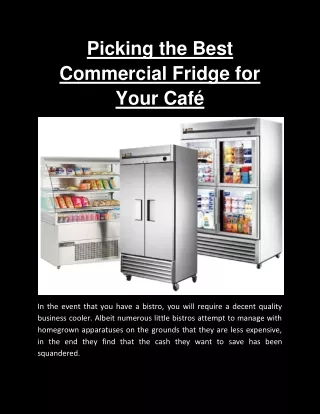 Commercial Refrigeration Ireland