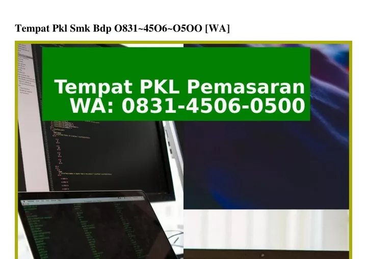 tempat pkl smk bdp o831 45o6 o5oo wa