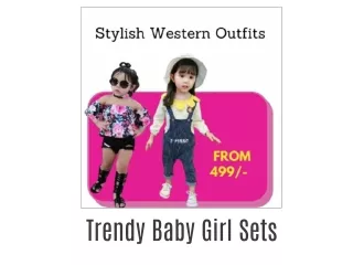 Stylish Baby Girl Western outfits