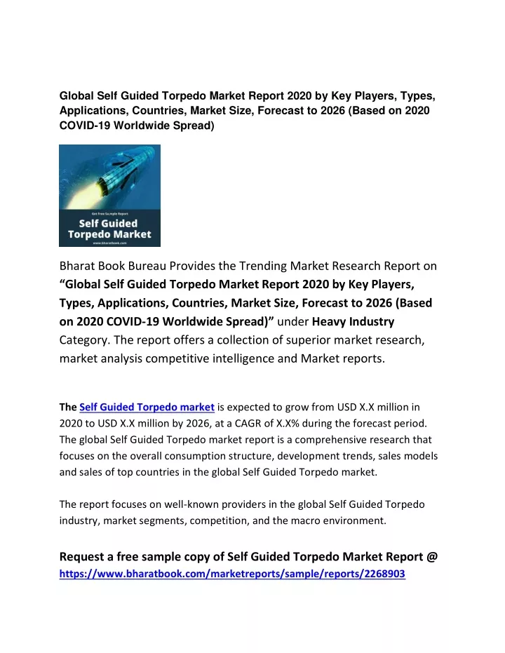 global self guided torpedo market report 2020