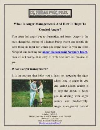 What Is Anger Management? And How It Helps To Control Anger?