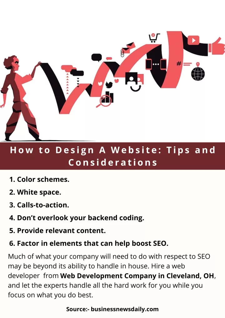 how to design a website tips and considerations