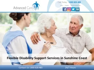 Flexible Disability Support Services in Sunshine Coast