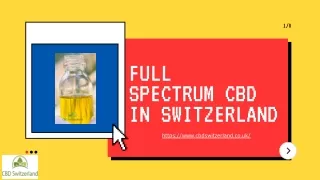 Buy Full spectrum CBD in Switzerland