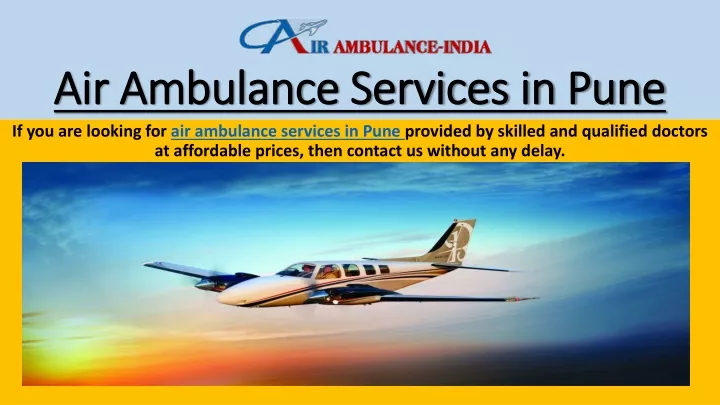 air ambulance services in pune