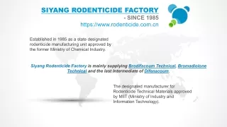 SIYANG RODENTICIDE FACTORY