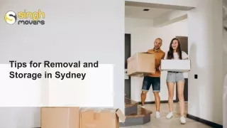 Tips for Removal and Storage in Sydney - Singh Movers