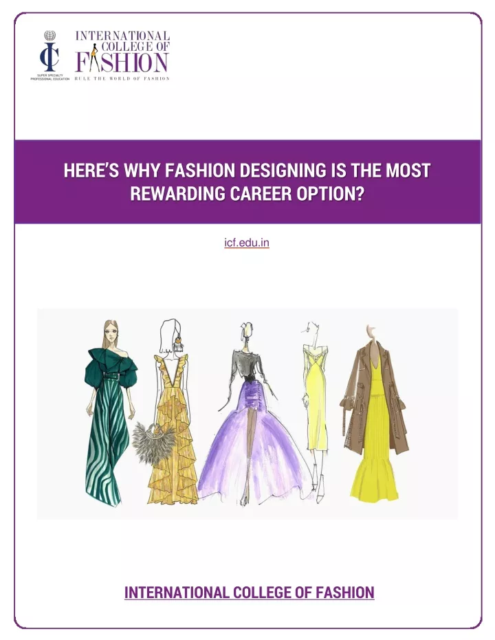 Ppt Heres Why Fashion Designing Is The Most Rewarding Career Option Powerpoint Presentation
