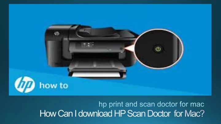 hp print and scan doctor for mac