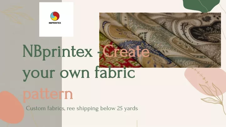 nbprintex create your own fabric pattern