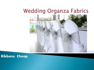 Wedding Organza Fabrics