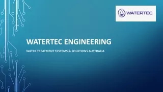 Water treatment systems & solutions - Watertec Engineering