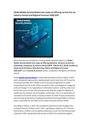 global mobile security market size study