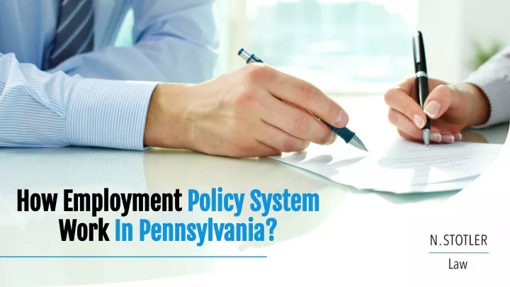 how employment how employment policy system work