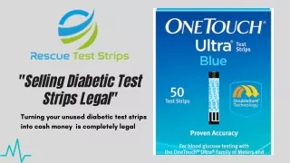 Selling diabetic test strips legal