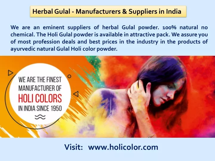 herbal gulal manufacturers suppliers in india