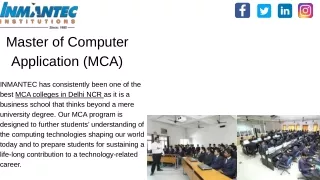 master of computer application mca