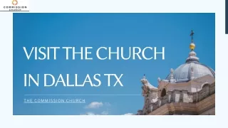 Visit The Great Church In Dallas Tx