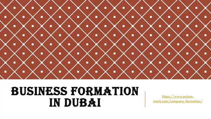 business formation in dubai