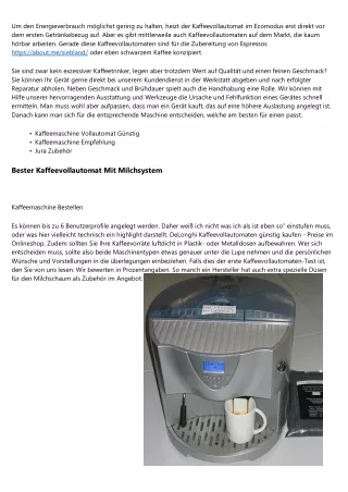 Daten über Kaffeemaschine Espressomaschine veröffentlicht   2020
