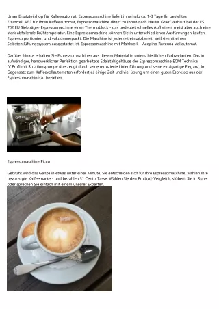 Espressomaschine Für Kapseln - Ein Überblick  2020