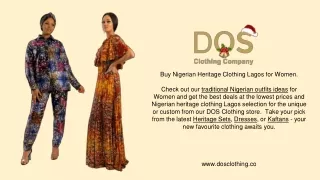 Buy Nigerian Heritage Clothing Lagos for Women.