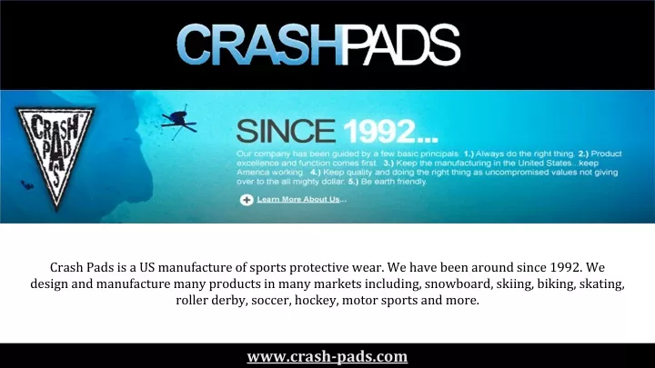 crash pads is a us manufacture of sports